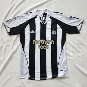 Newcastle United Shearer #9 Jersey Men’s New w/ Tags Adidas EPL Black White